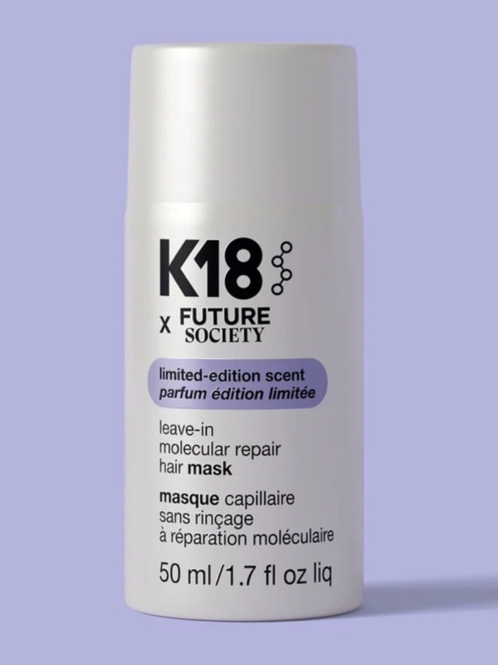K18 x Future Society leave-in molecular hair mask